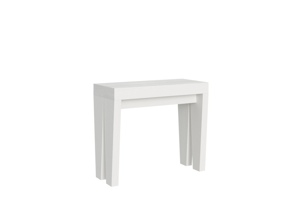 Spimbo Console - Extendable console 90x40/196 cm Spimbo Small White Ash