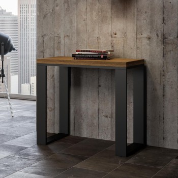 Tecno Libra console - Opening console 90x45/90 cm Tecno Libra Nature Oak Anthracite frame