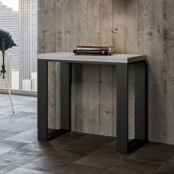 Tecno Libra console - Opening console 90x45/90 cm Tecno Libra Nature Oak Anthracite frame