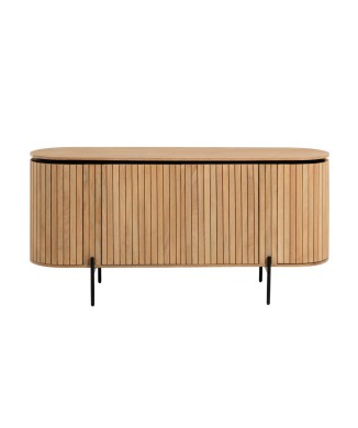 Licia sideboard with 4 doors in solid mango wood