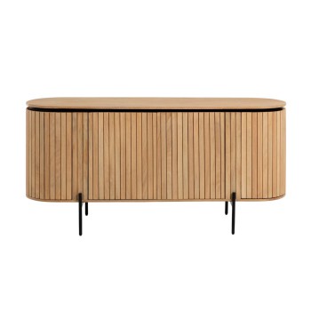 Licia sideboard with 4 doors in solid mango wood