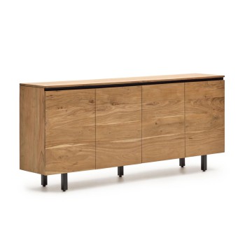 Uxue sideboard in solid acacia wood, natural finish