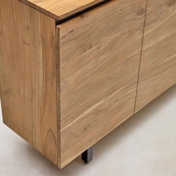 Uxue sideboard in solid acacia wood, natural finish