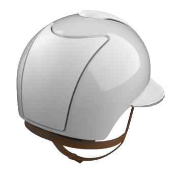 CHROME 2.0 POLISH WHITE/FRONT, BACK AND VISOR WHITE LEATHER