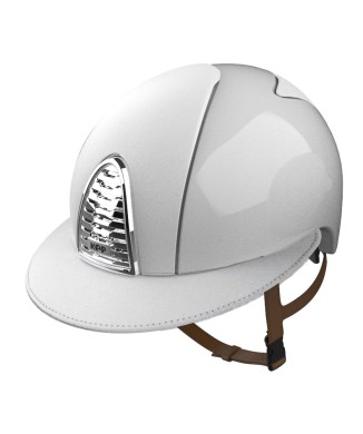 CHROME 2.0 POLISH WHITE/FRONT, BACK AND VISOR WHITE LEATHER