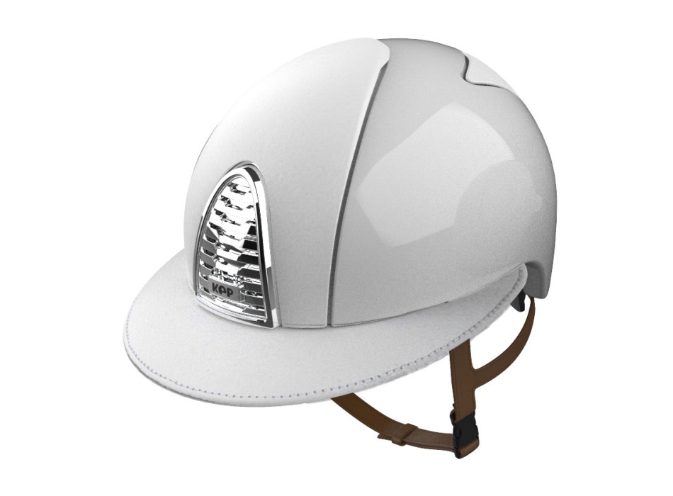 CHROME 2.0 POLISH WHITE/FRONT, BACK AND VISOR WHITE LEATHER