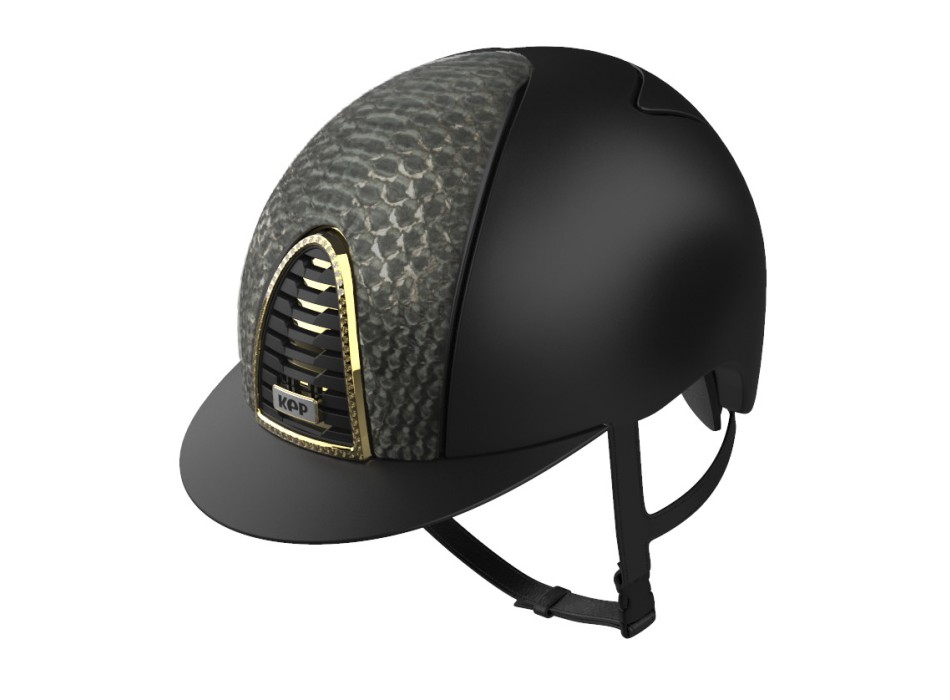 CHROME 2.0 TEXTILE BLACK/GOLD LAMINATED PYTHON FRONT