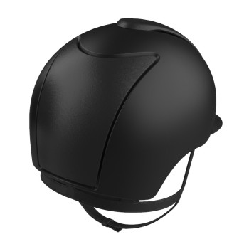 CHROME 2.0 BLACK TEXTILE/FRONT, BACK AND VISOR BLACK LEATHER