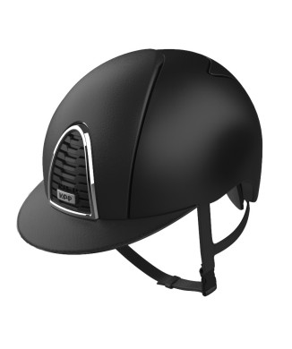 CHROME 2.0 BLACK TEXTILE/FRONT, BACK AND VISOR BLACK LEATHER