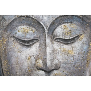 PAINTING ON CANVAS FACE BUDDHA LIGHT -A-