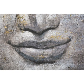 PAINTING ON CANVAS FACE BUDDHA LIGHT -A-