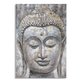 PAINTING ON CANVAS FACE BUDDHA LIGHT -A-