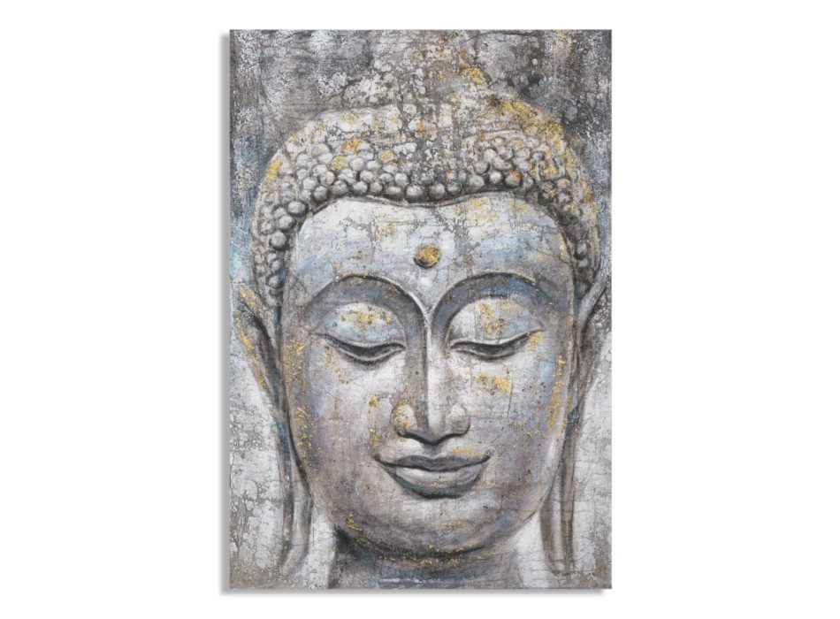 PAINTING ON CANVAS FACE BUDDHA LIGHT -A-