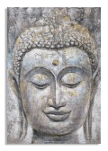 PAINTING ON CANVAS FACE BUDDHA LIGHT -A-