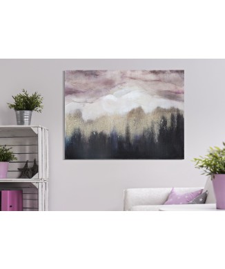 PAINTING ON PINK MOUNTAIN CANVAS