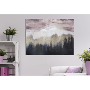 PAINTING ON PINK MOUNTAIN CANVAS