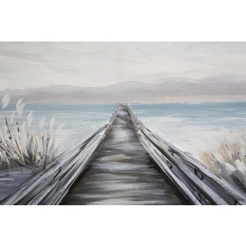 PAINTING ON PONTILE CANVAS