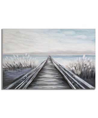 PAINTING ON PONTILE CANVAS