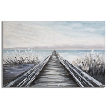 PAINTING ON PONTILE CANVAS