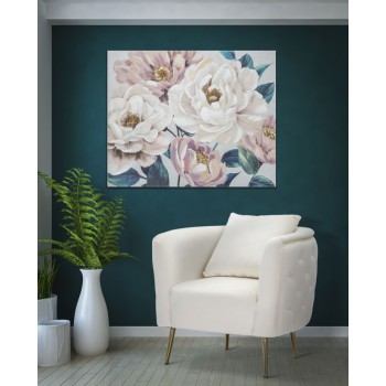 PAINTING ON SOFT FLOWER CANVAS