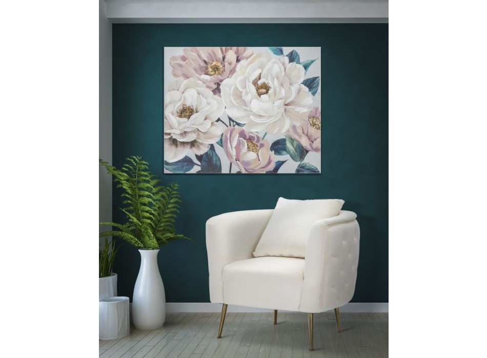 PAINTING ON SOFT FLOWER CANVAS