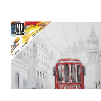 PAINTING ON CANVAS TRAM -A-