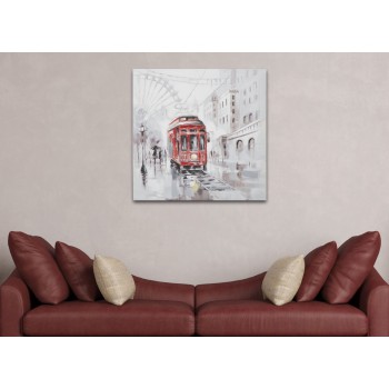 PAINTING ON CANVAS TRAM -A-