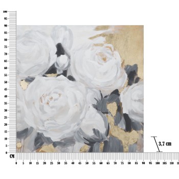 PAINTING ON CANVAS WHITE FLOWER -A-