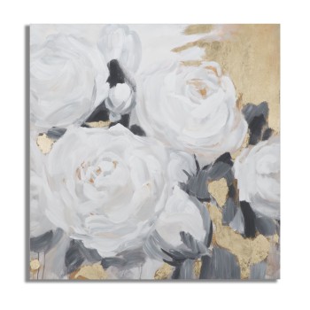 PAINTING ON CANVAS WHITE FLOWER -A-