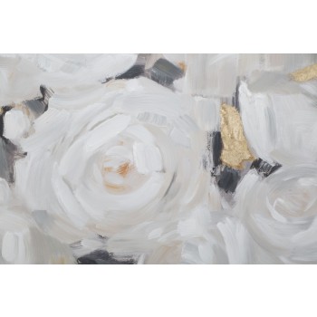 PAINTING ON CANVAS WHITE FLOWER -B-