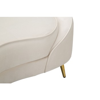 OSLO 2 SEAT SOFA WITH CREAM CUSHIONS