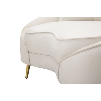 OSLO 2 SEAT SOFA WITH CREAM CUSHIONS