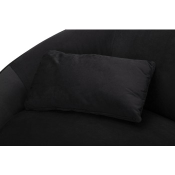 OSLO 2 SEATER SOFA WITH BLACK CUSHIONS