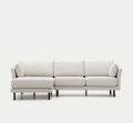 3 seater sofa Gilma pearl fabric chaise longue right/left 261 cm