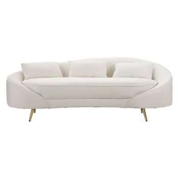 OSLO 3 SEAT SOFA WITH CREAM CUSHIONS