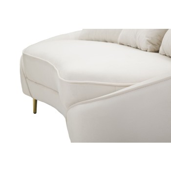 OSLO 3 SEAT SOFA WITH CREAM CUSHIONS