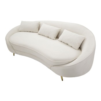 OSLO 3 SEAT SOFA WITH CREAM CUSHIONS