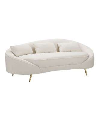 OSLO 3 SEAT SOFA WITH CREAM CUSHIONS