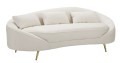 OSLO 3 SEAT SOFA WITH CREAM CUSHIONS