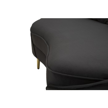 OSLO 3 SEAT SOFA WITH BLACK CUSHIONS