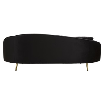 OSLO 3 SEAT SOFA WITH BLACK CUSHIONS