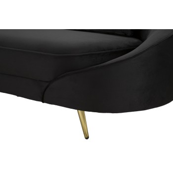 OSLO 3 SEAT SOFA WITH BLACK CUSHIONS