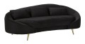 OSLO 3 SEAT SOFA WITH BLACK CUSHIONS