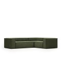 Corduroy Blok 3 seater corner sofa