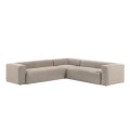 Beige 6-seater Blok corner sofa 320 x 320 cm