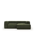 Blok sofa 2 seater right chaise longue in thick corduroy