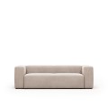 Beige 3-seater Blok sofa 240 cm