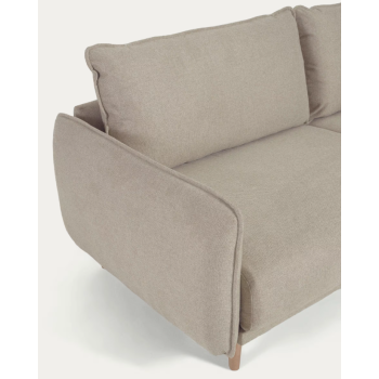 Carlota 3-seater beige sofa 213 cm