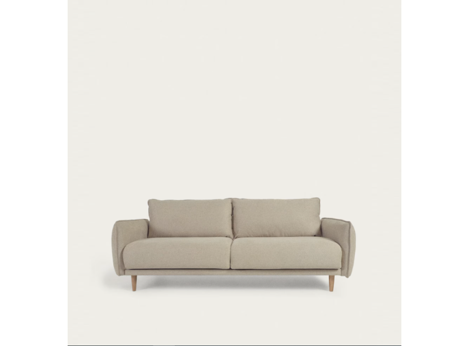 Carlota 3-seater beige sofa 213 cm