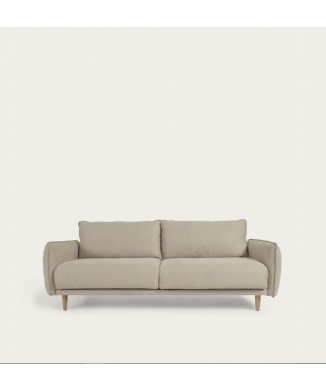 Carlota 3-seater beige sofa 213 cm